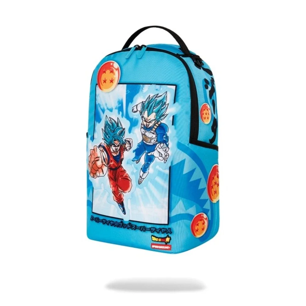 NEW Sprayground Dragon Ball Z Super Saiyan Blue Goku Vegeta Backpack Anime